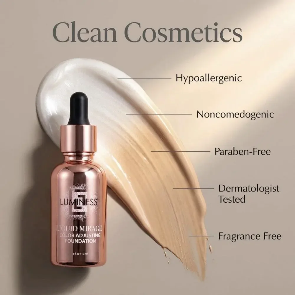 LUMINESS Liquid Mirage w/SPF 50 Color Adjusting Foundation Kit - 04 Tan